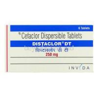 Distaclor DT, Generic  Ceclor, Cefaclor 250 mg box