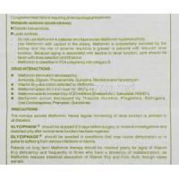 Glyciphage, Generic  Glucophage, Metformin 850 mg information sheet 5