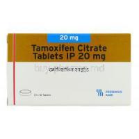 Tamoxifen , Generic Nolvadex 20 mg box