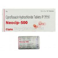 Neocip-500, Generic  Cipro, Ciprofloxacin  500mg