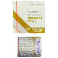 Zonimid, Generic Zonegran, Zonisamide 50 mg