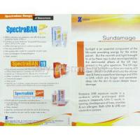 Spectraban Sensitive Cream information sheet 2
