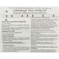 Clindoxyl Once Daily Gel information sheet 1