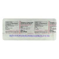 Provanol-SR, Generic  Inderal, Propranolol SR 40 mg packaging