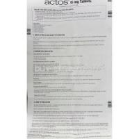 Actos 15 mg information sheet 1