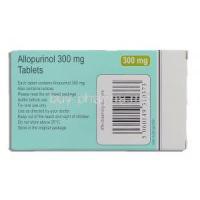 Allopurinol, Generic  Zyloprim 300 mg 28 Tablet Box Information