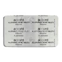 Allopurinol, Generic  Zyloprim 300 mg 28 tablet packaging