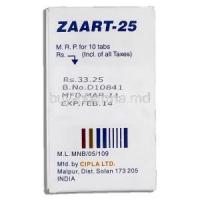 Zaart, Generic  Cozaar , Losartan 25 mg Cipla