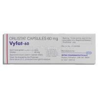 Vyfat, Generic Xenical, Orlistat 60 mg Intas Pharma