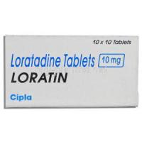 Loratin, Generic Claritin, Loratadine 10mg Box