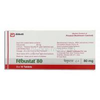 Febuxostat 80 mg manufacturer information