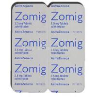 Zomig, Zolmitriptan 2.5 mg packaging