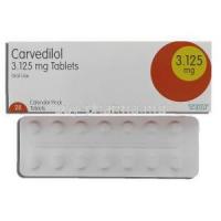 Carvedilol 3.125 mg