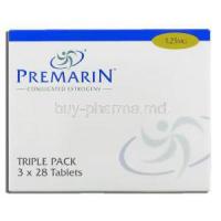 Premarin, Conjugated  Estrogens 1.25 mg box