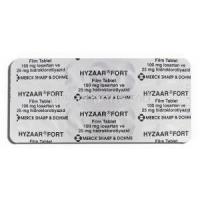 Hyzaar Forte, Losartan 100 mg , Hydrochlorothiazide 25 mg packaging