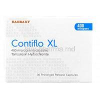 Contiflo XL, Generic Flomax, Tamsulosin 400 mg XL box