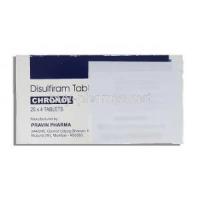 Chronol, Generic Antabuse, Disulfiram 500 mg Pravin Pharma