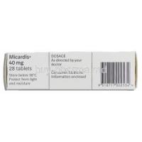 Micardis, Telmisartan 40 mg  Storage condition