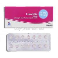 Lisoretic, Lisinopril 10 mg/  Hydrochlorothiazide  12.5 mg