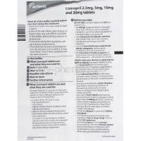 Lisoretic, Lisinopril 10 mg/  Hydrochlorothiazide  12.5 mg information sheet 1