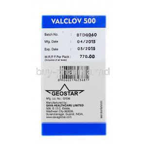 Valcoov 500,  Generic Valtrex, Valaciclovir 500mg Sava Medica manufacturer