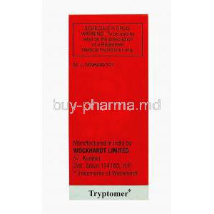 Tryptomer, Generic Elavil, Amitriptyline Hydrochloride 75mg manufacturer