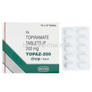 Topaz-200, Generic Topamax, Topiramate 200mg
