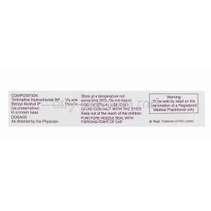 Fungotek Cream 1%, Generic Lamisil Cream 1%, Terbinafine HCl 1% box information