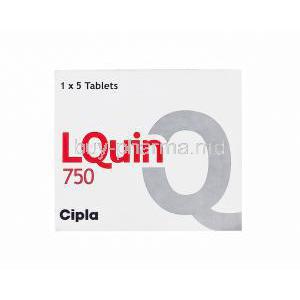 LQuin 750, Generic Levaquin, Levofloxacin 750mg box