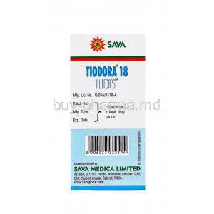 Tiodora 18, Generic Spiriva, Tiotropium Bromide 18mcg PUFFCAPS box Sava Medica manufacturer
