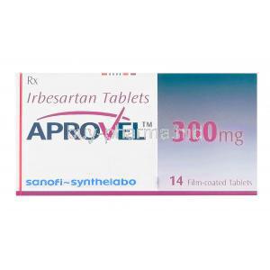 Aprovel 300mg, Irbesartan 300mg Box