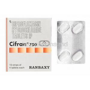 Cifran 750, Generic Cipro, Ciprofloxacin 750mg