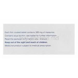 Celsentri, Maraviroc 300mg Box Information