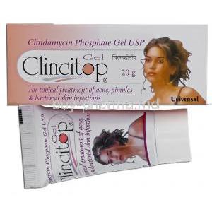 Clincitop, Generic Cleocin-T,  Clindamycin Phosphate 1 % 20 Gm Gel (Universal)