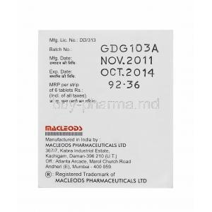 Defcort 12, Generic Calcort, Deflazacort 12mg Box Macleods Manufacturer