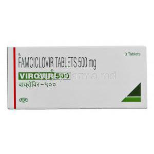 Virovir, Generic  Famvir,  Virovir Famciclovir 500 Mg Tablet (FDC)