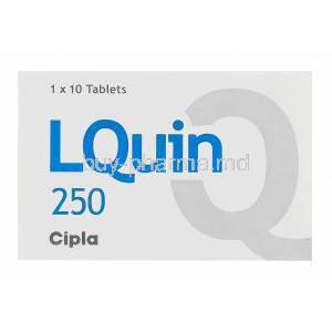 LQuin 250, Generic Levaquin, Levofloxacin 250mg Box