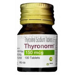 Thyronorm, Generic Synthroid, Thyroxine Sodium 150mcg Bottle
