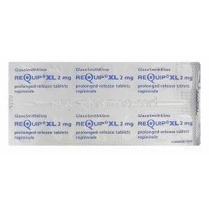 Requip XL, Ropinirole 2mg Blister Pack