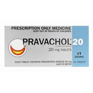 Pravachol, Pravastatin 20mg Box