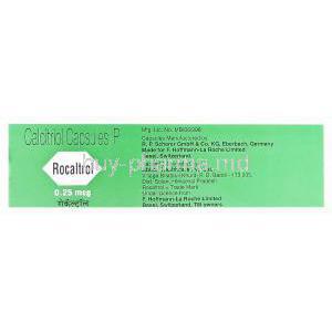 Rocaltrol, Calcitriol 0.25mcg Box Manufacturer