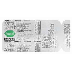 Rocaltrol, Calcitriol 0.25mcg Blister Pack Information