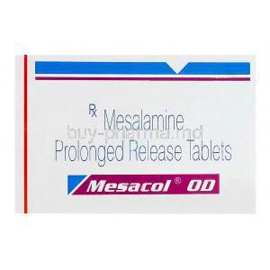 Mesacol OD, Generic Asacol, Mesalamine 1.2g Box
