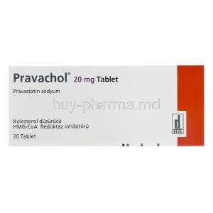 Pravachol, Pravastatin Sodium 20mg Box