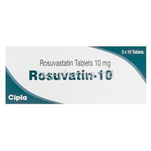 Rosuvatin-10, Generic Crestor, Rosuvastatin 10mg Box