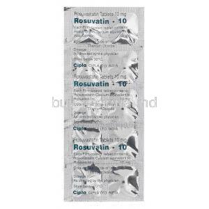 Rosuvatin-10, Generic Crestor, Rosuvastatin 10mg Blister Pack Information
