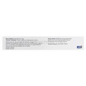 Aknilox Gel 30gm, Erythromycin 4% Box Back