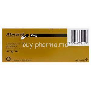 Atacand, Candesartan Cilexetil 8mg Box Information