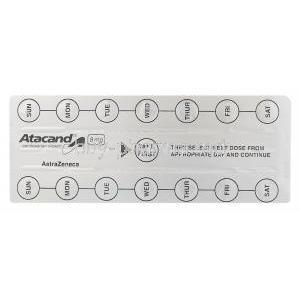 Atacand, Candesartan Cilexetil 8mg Blister Pack