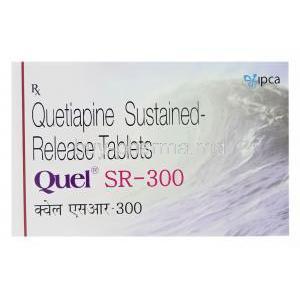 Quel SR-300, Generic Seroquel, Quetiapine 300mg Box